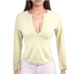 Elie Tahari Women's Wool Cream Long Sleeve Top Size Medium